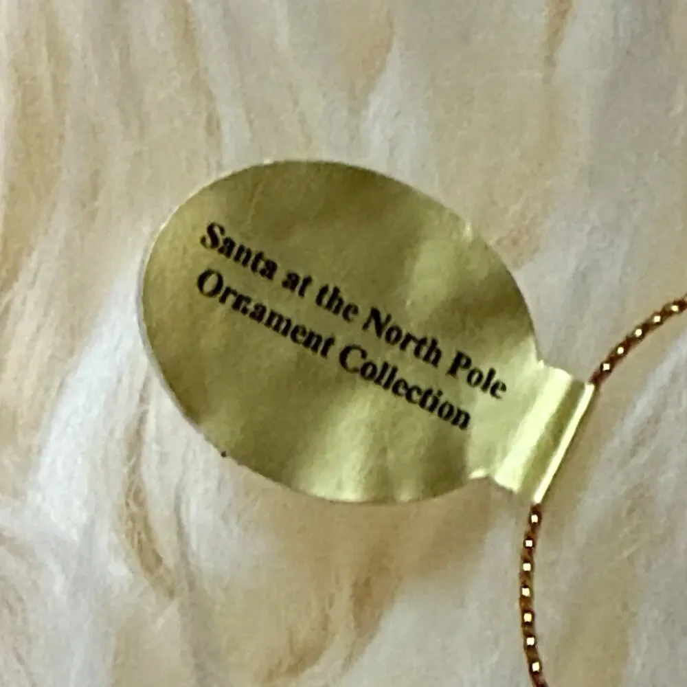 Danbury Mint Santa At The North Pole Sleigh Ride Christmas Ornament Collectible